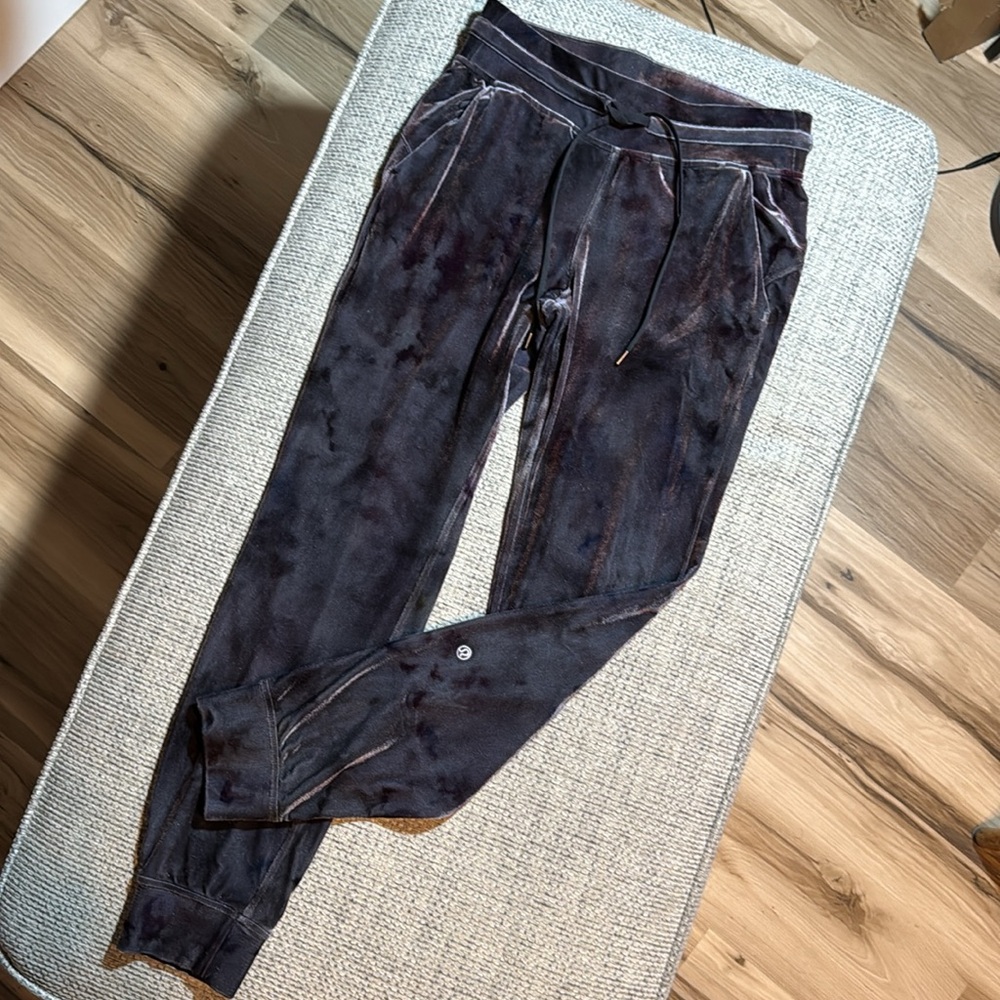 Lululemon Ready to Rulu High Rise Velour Jogger Insterstellar Dark Grey Multi 6 - Picture 3 of 10